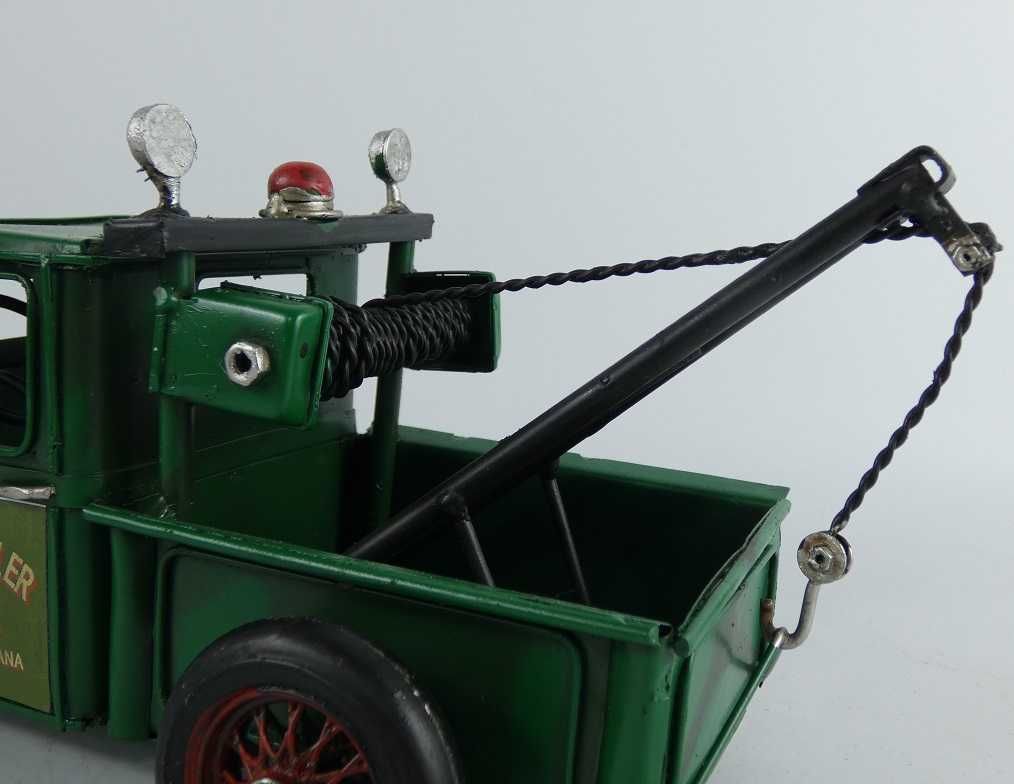 Metalowy model pojazd HOT ROD auto pomoc drogowa holownik 33 cm