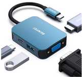 Koncentrator hub BENFEI USB C 4 w 1, przejściówka z USB C na HDMI VGA.