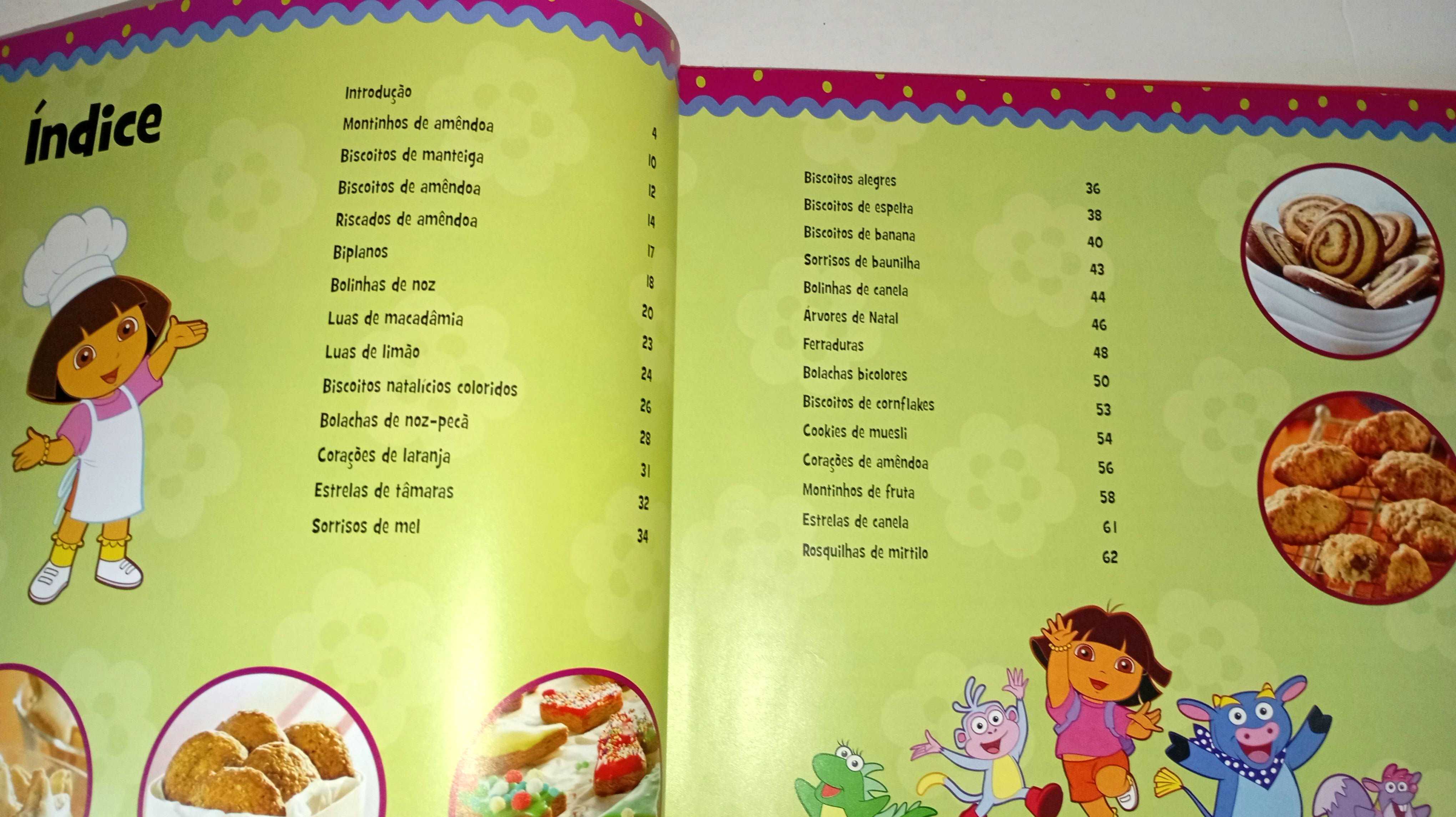 O Meu livro de Receitas - Biscoitos - Dora Exploradora