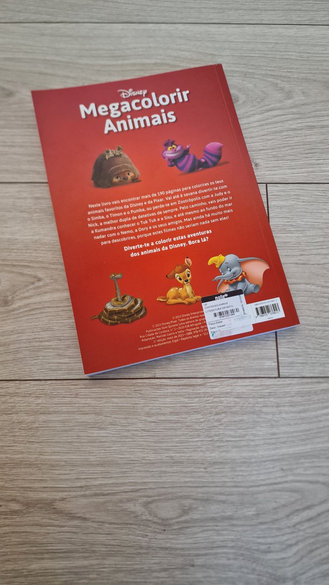 Livro Megacolorir Animais da Disney_NOVO
