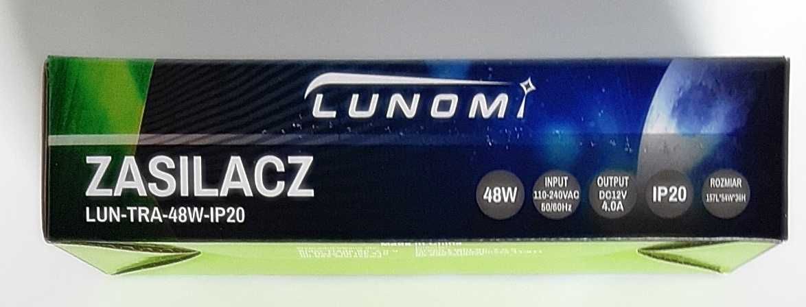 Zasilacz LED 48W IP20 DC 12V 4,0A LUNOMI