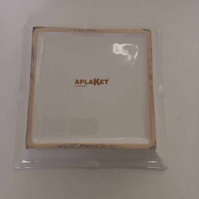 Cinzeiro + tinteiro em porcelana