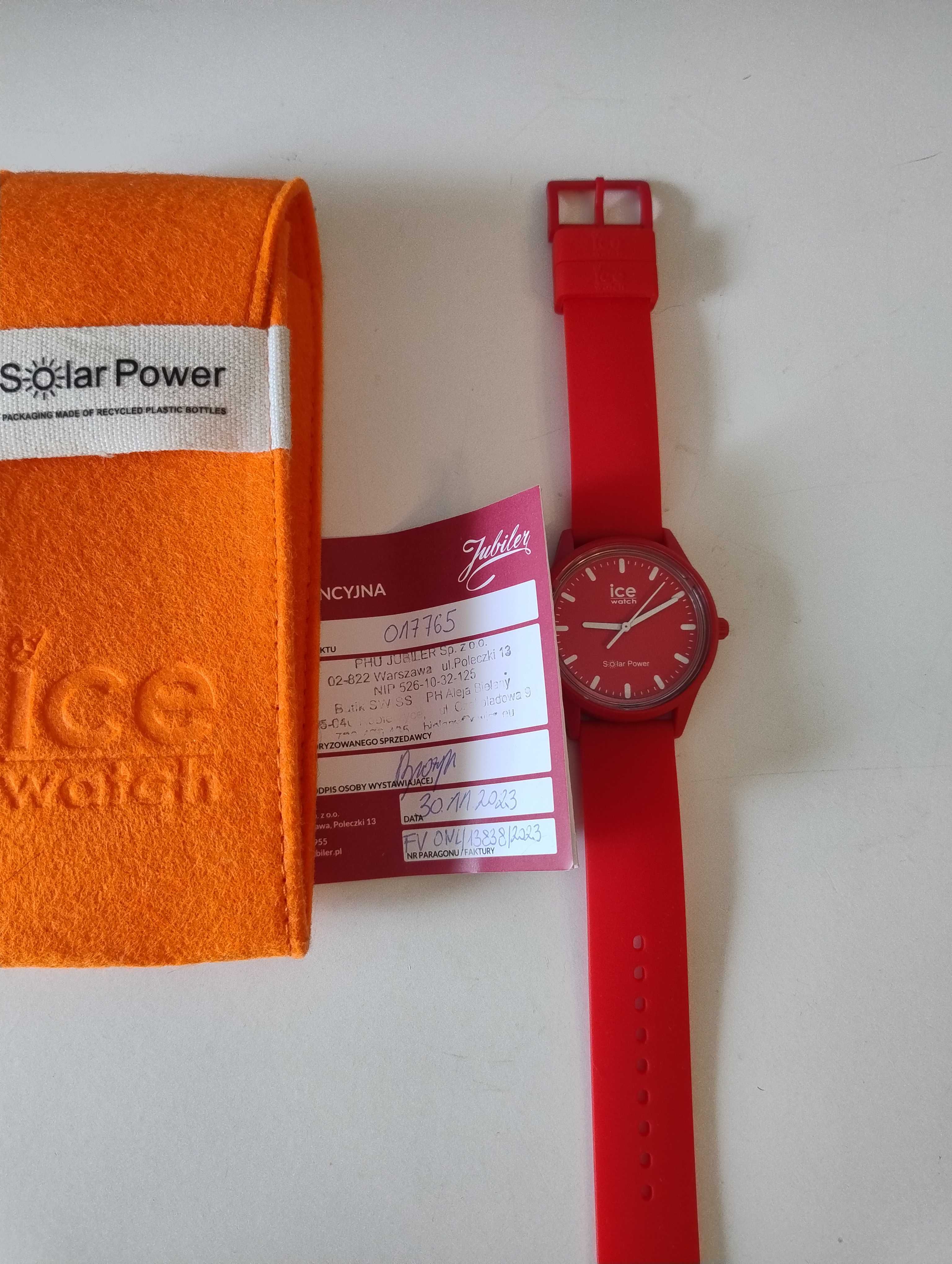 Zegarek Ice-Watch  - Ice Solar Power 017765 czerwony