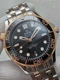 Эксклюзив! Швейцарские часы Omega Seamaster Gold-Black 300. ТОП модель