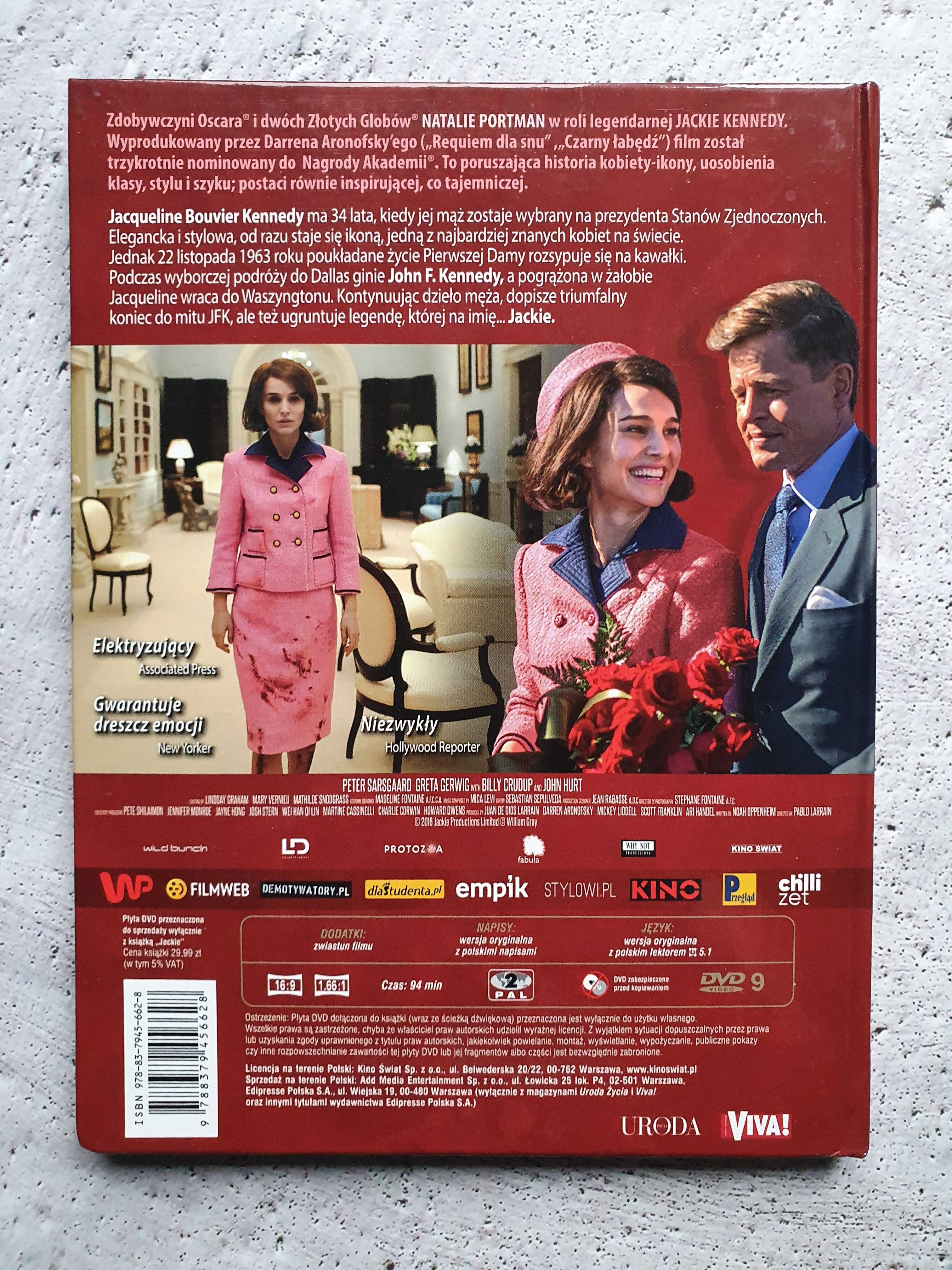 Jackie - Film DVD z "książką" - Jacqueline Kennedy - Natalie Portman