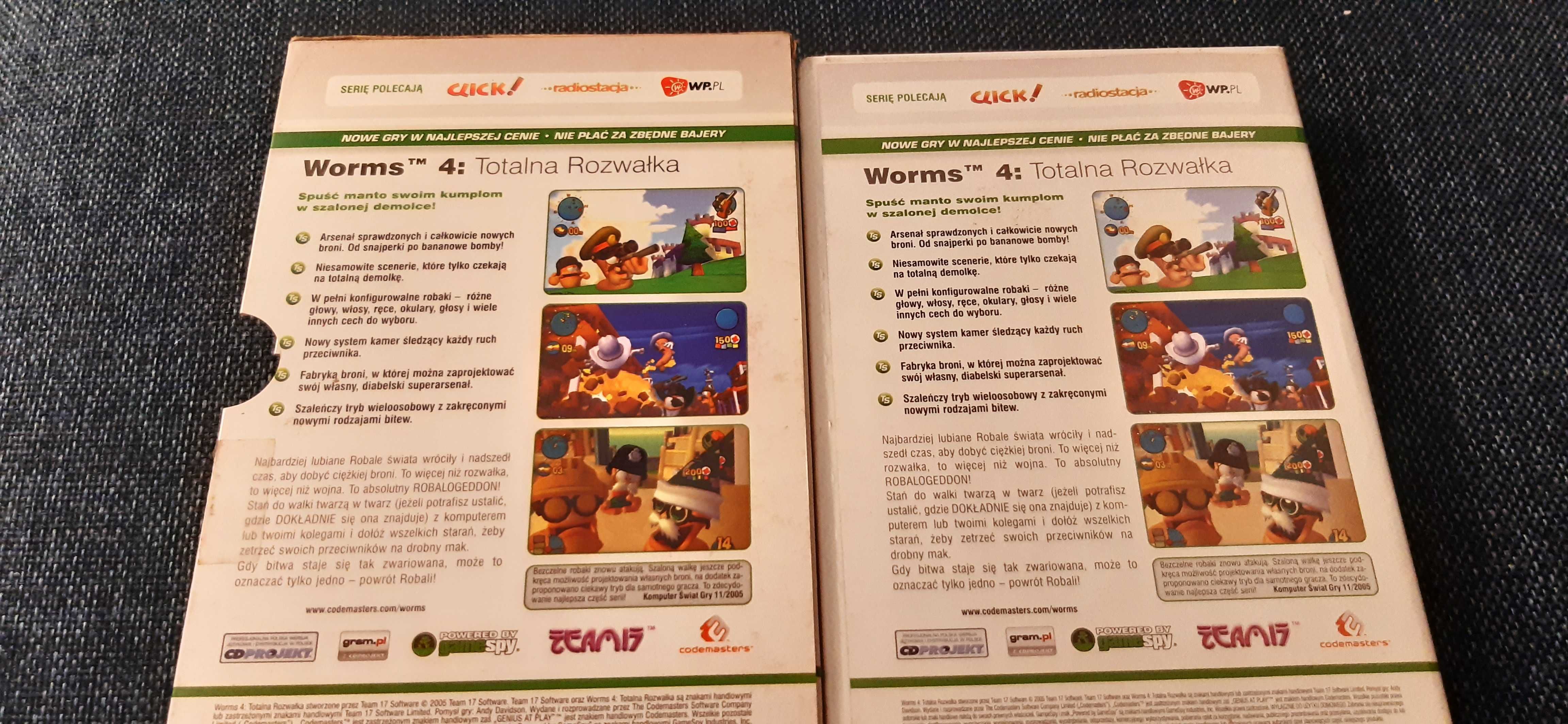 Worms 4 Totalna Rozwałka Polska Wersja PL PC DVD