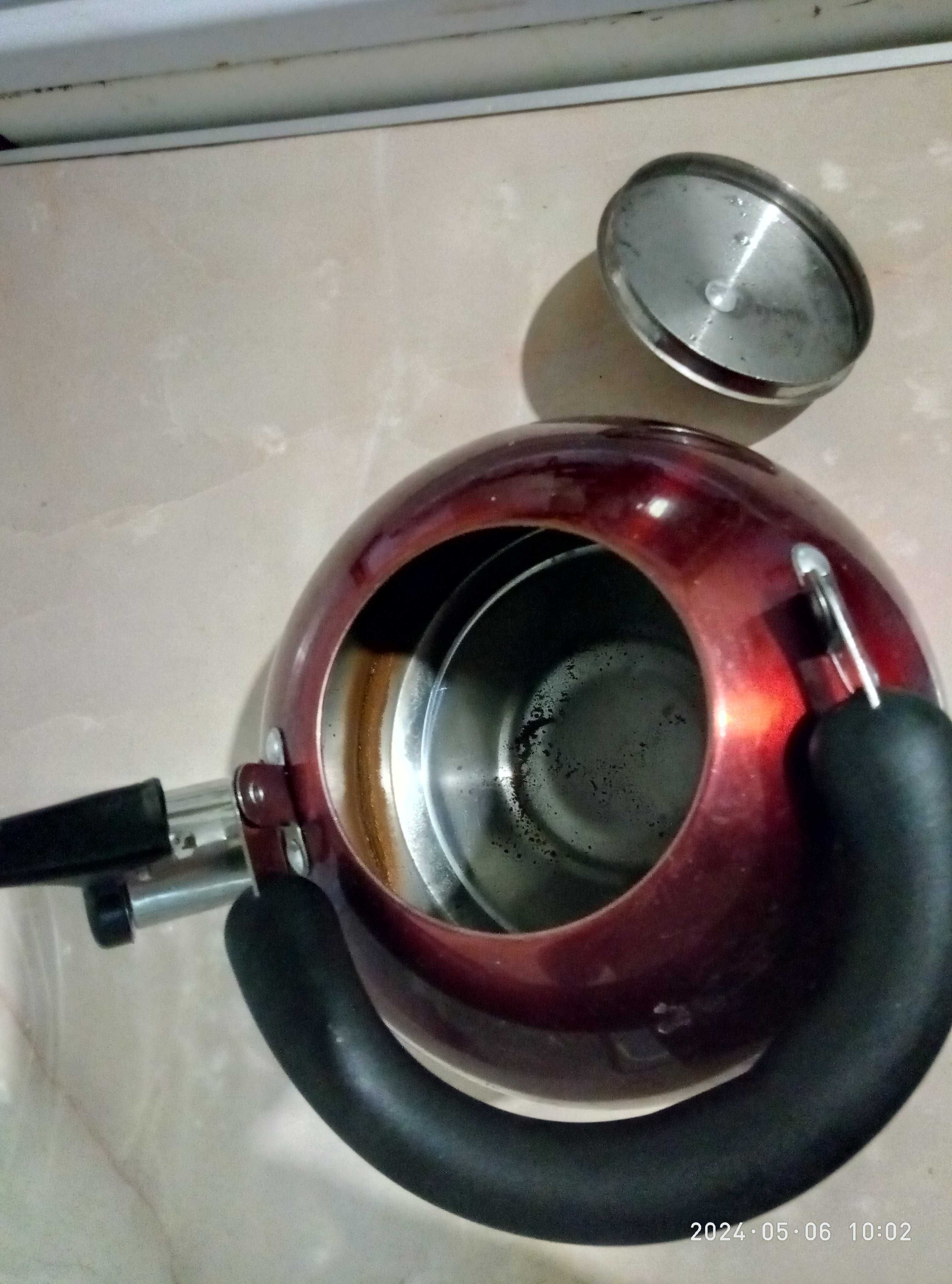 Чайник 2 л со свистком Hitachi Kettle нержавейка сталь-