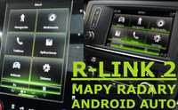 Renault R-Link 2 Mapy TomTom 2023/2024 Radary Android Auto CarPlay