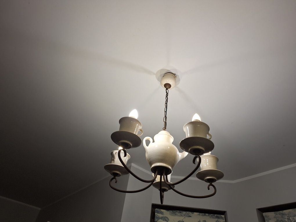 Duzy zestaw  rustykalnych lamp