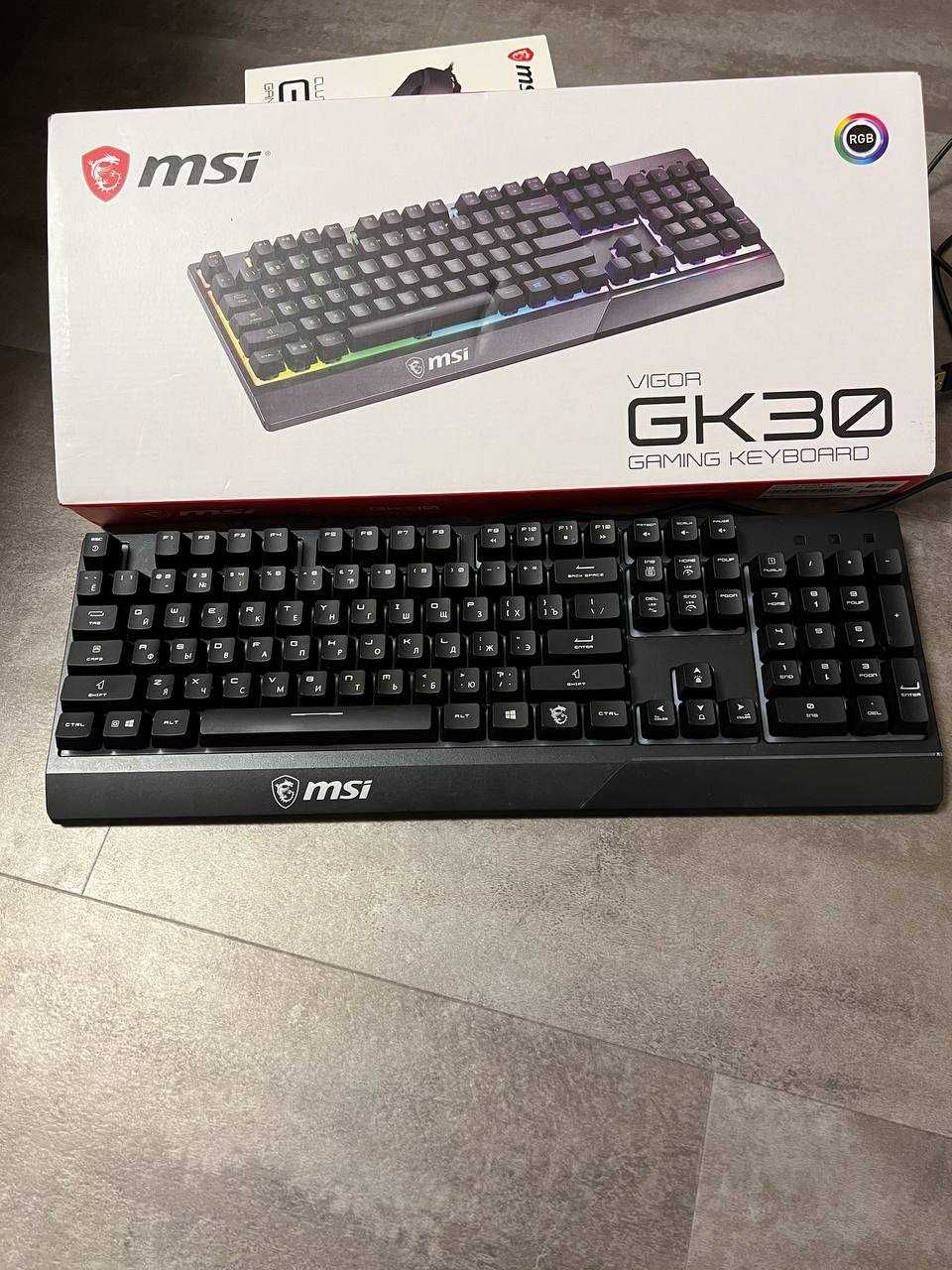 Ігрова клавіатура MSI Vigor GK30