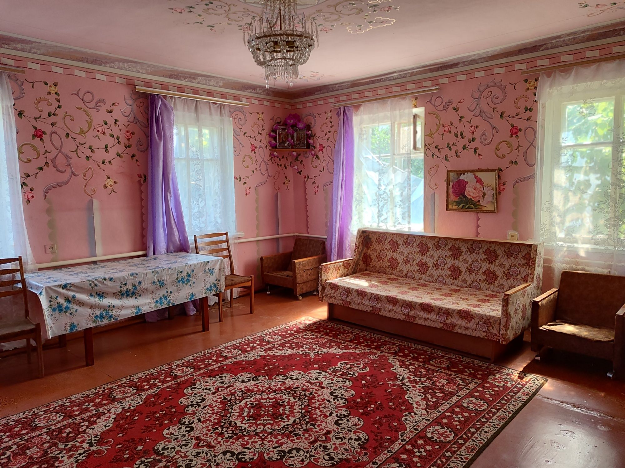 Будинок з великим подвір'ям в полтавській області.Торг.