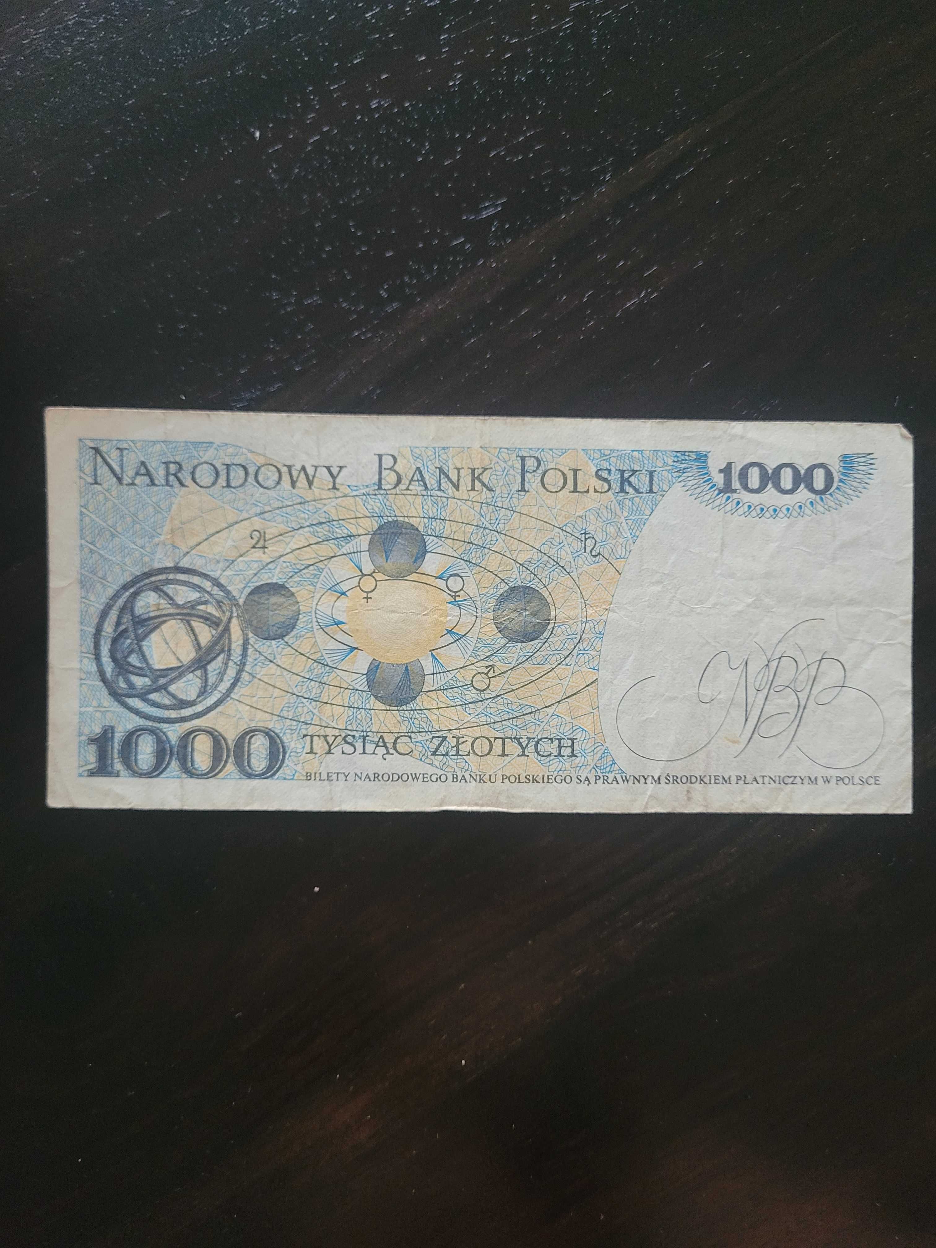 Banknot PRL o nominale 1000 zł PL