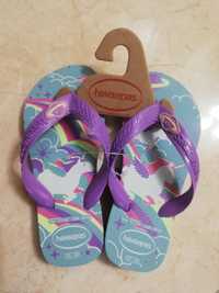 Havaianas Unicórnio - brilham no escuro - Novas