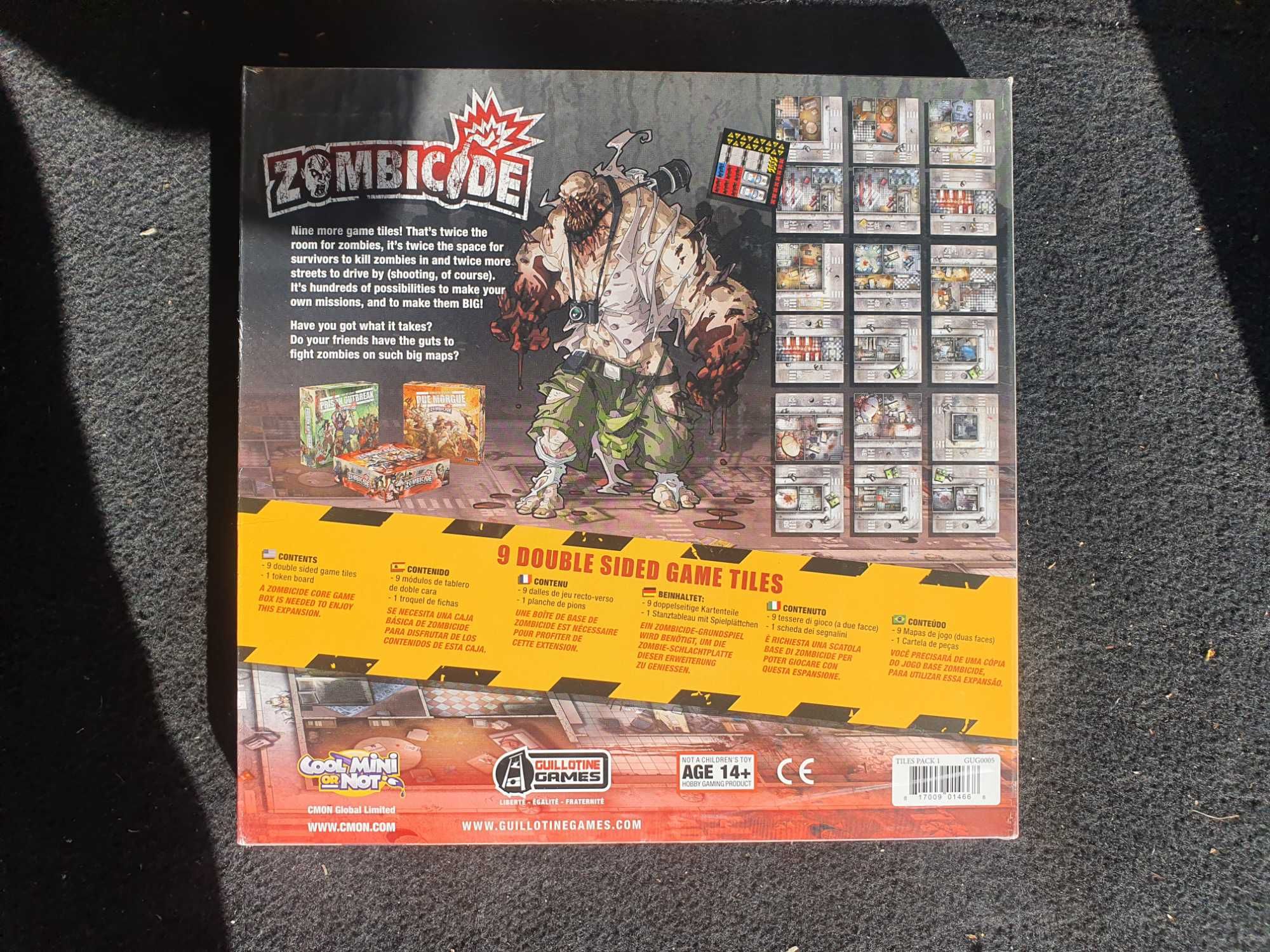 Zombicide: Double Sided Game Tiles, nowe, EN