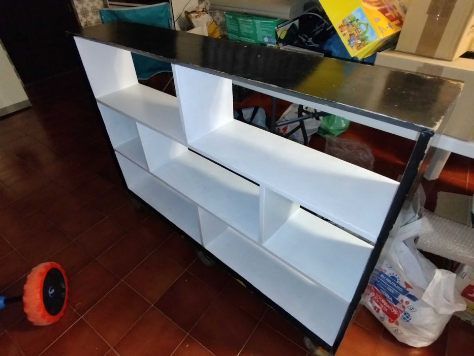 Estante antiga retro madeira maciça