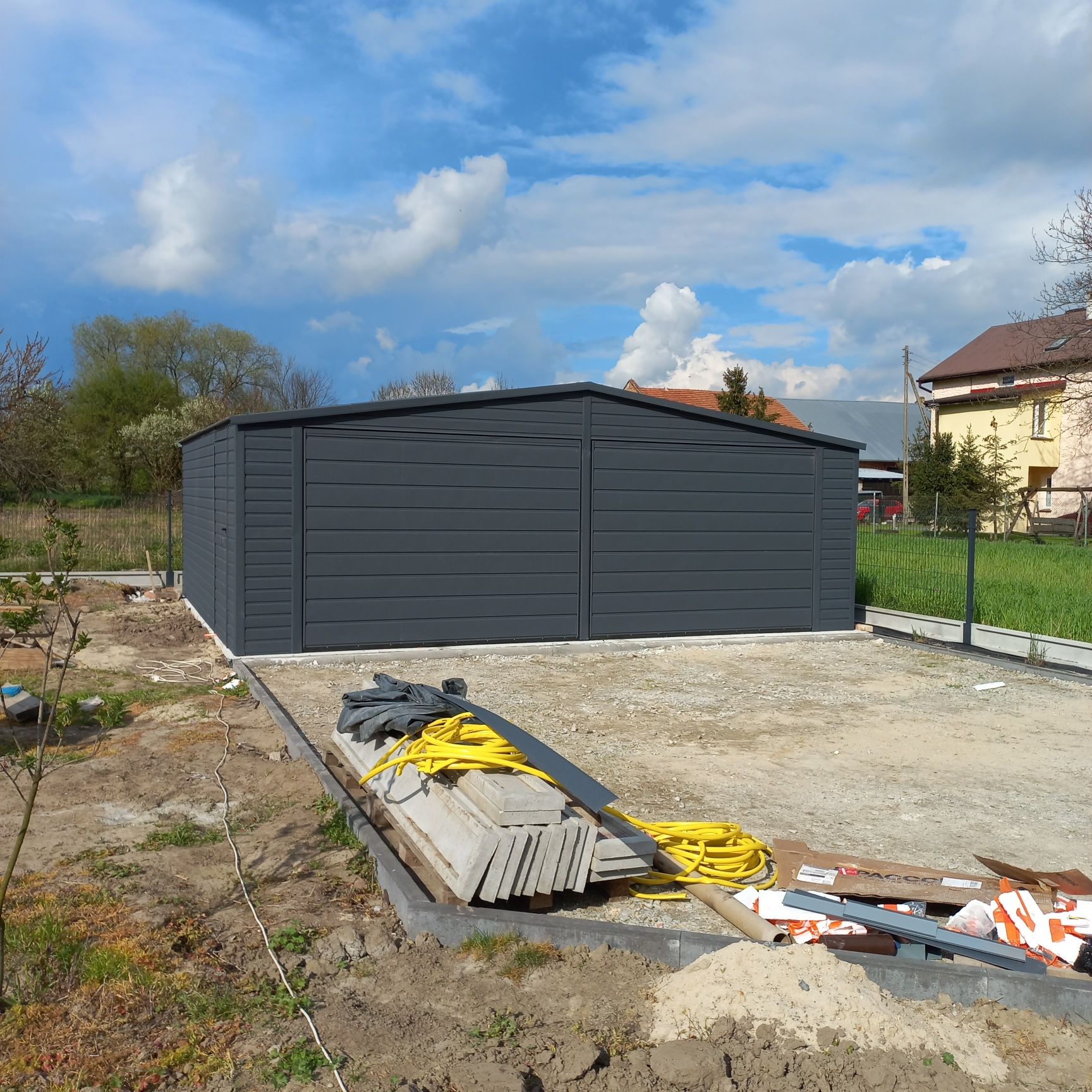 Garaż 9x6 dwuspad poziomo dowolne wymiary PRODUCENT