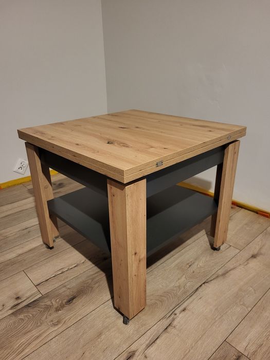 Stolik rozkładany ława rozkładana 65x65 (65x130)