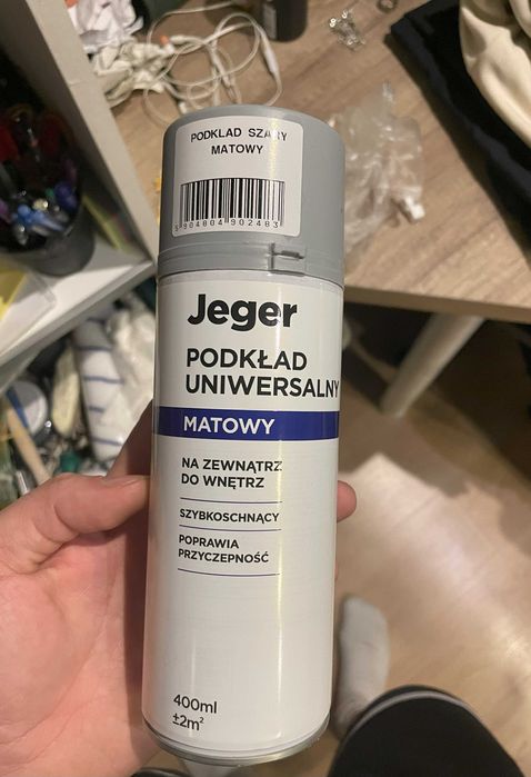 Farba podkładowa 0.4 l szara mat Jeger