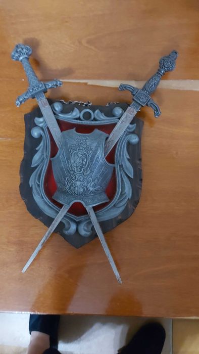 Panóplias Medievais Decorativas (Conjunto 3 Peças)