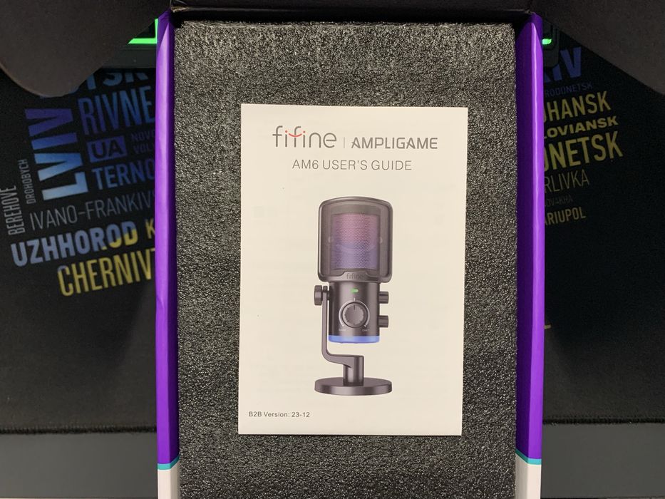 Конденсаторний мікрофон FIFINE AM6 (НОВИЙ)