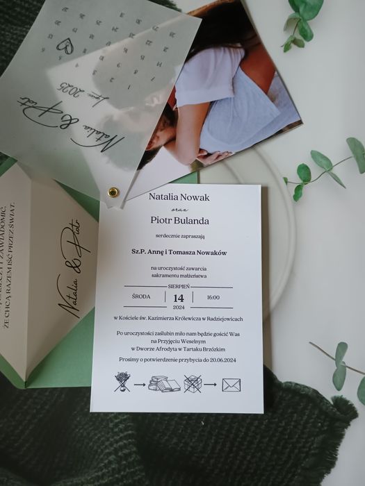 Zaproszenia ślubne ze zdjęciem