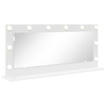 Vidaxl Lustro Toaletowe  Z Oświetleniem Led Białe 100X45X18 Cm