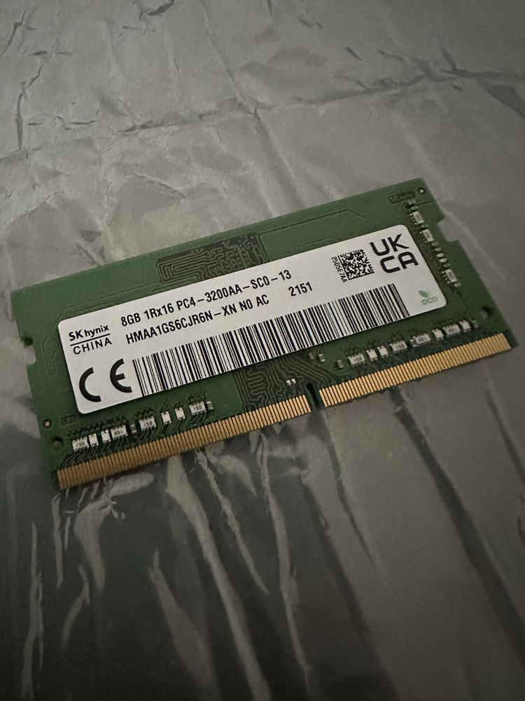 SK hynix SODIMM 16GB DDR4 3200Mhz  HMAA1GS6CJR6N-XN- 2 Шт.