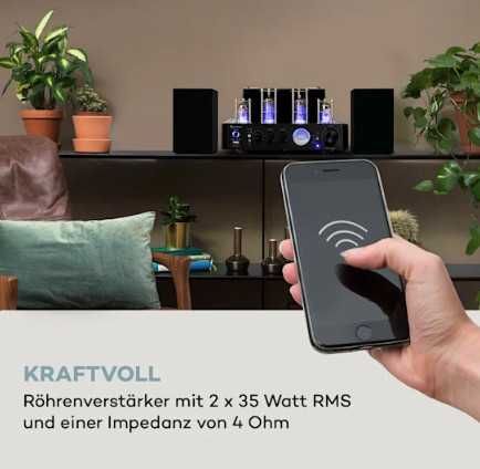 Ламповий підсилювач auna Amp VT HiFi 2x35W RMS BT Opt./Coax./AUX-In