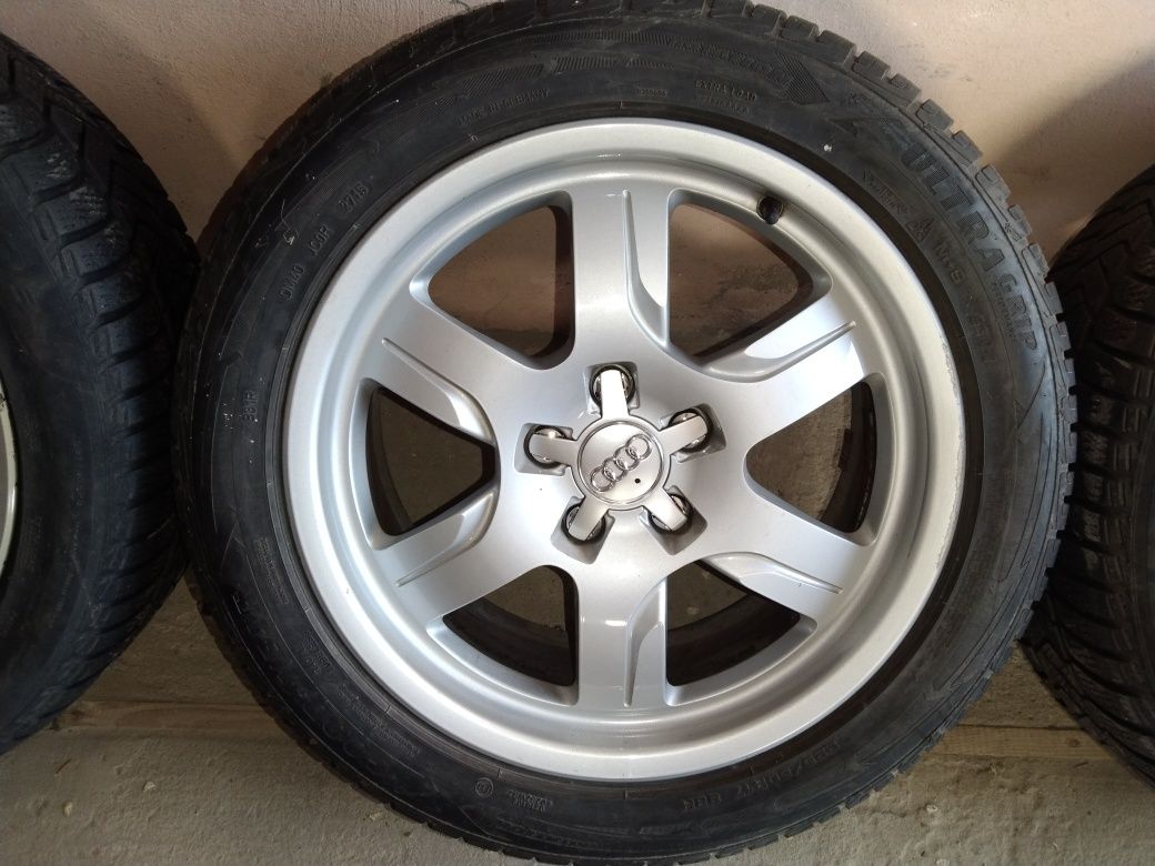 Koła 5x112 oryginalne Audi 225/50/17 ET 28 Opony Goodyear