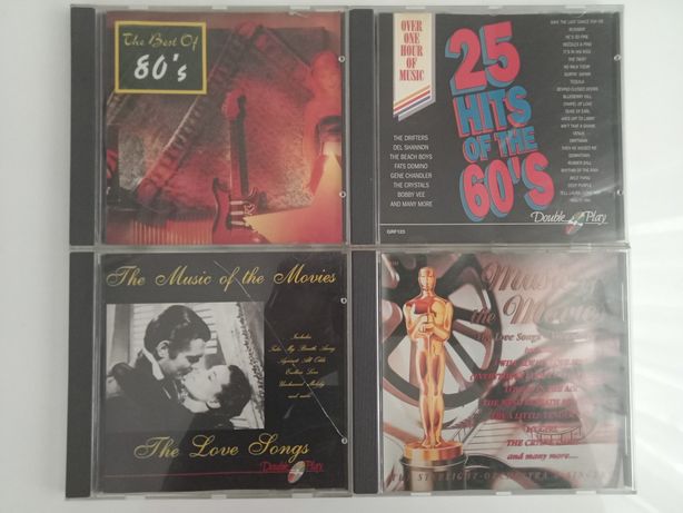 Cd Music of movies + hits 60's + best of 80's