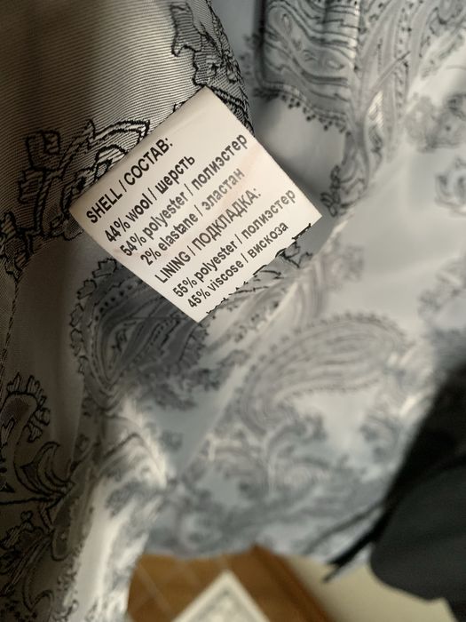 Жіночий костюм, юбка-жакет, вовна, р. S