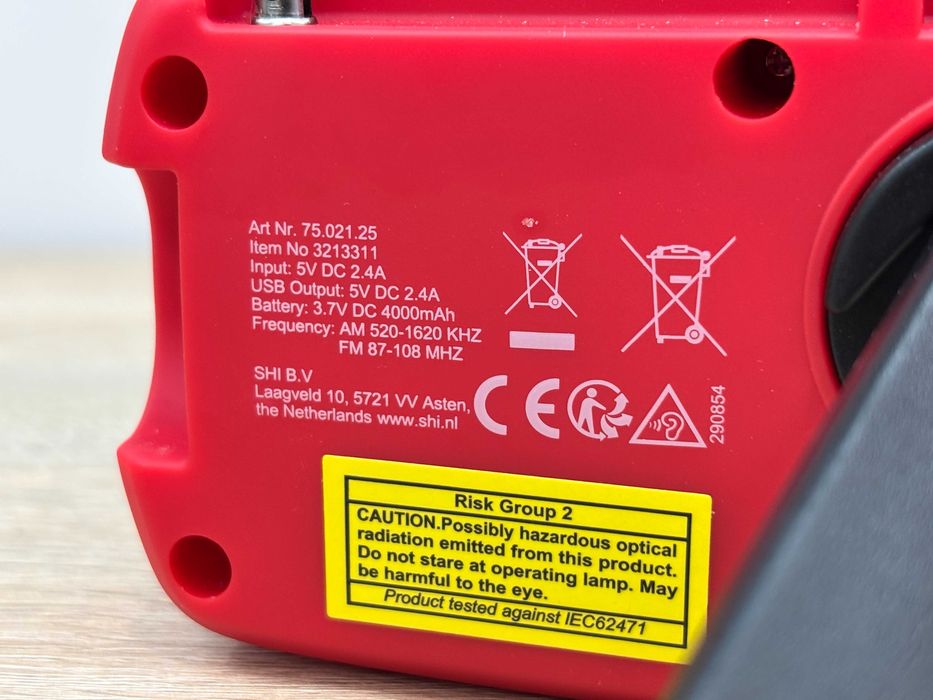 Radio-Powerbank-Latarka Crank Radio nieużywane