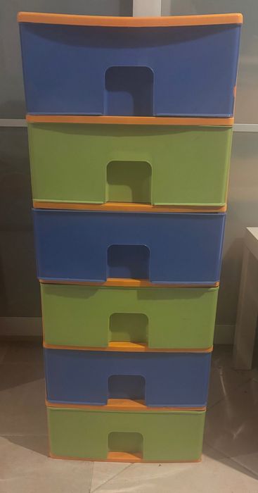 Bloco gavetas plástico