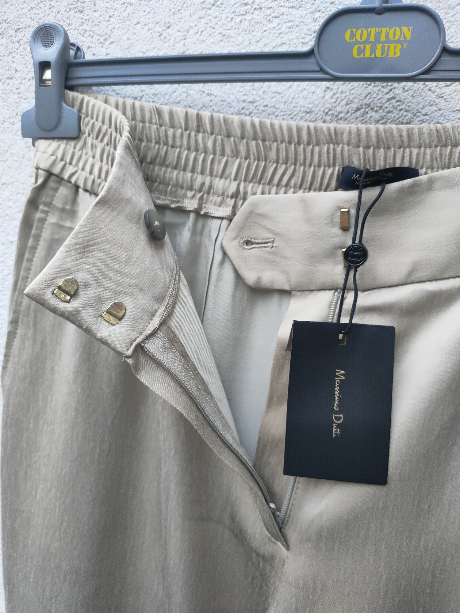 Massimo Dutti r.38 jogerry beżowe nowe z metką