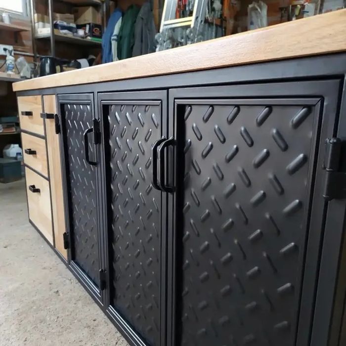 Szafka kuchenna dolna w stylu LOFT pod zlew.