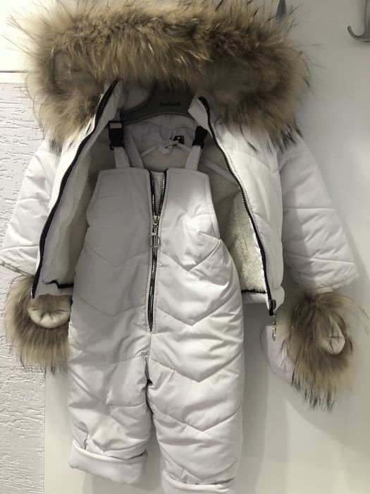 Зимовий комбінезон з хутром енота 2/3р