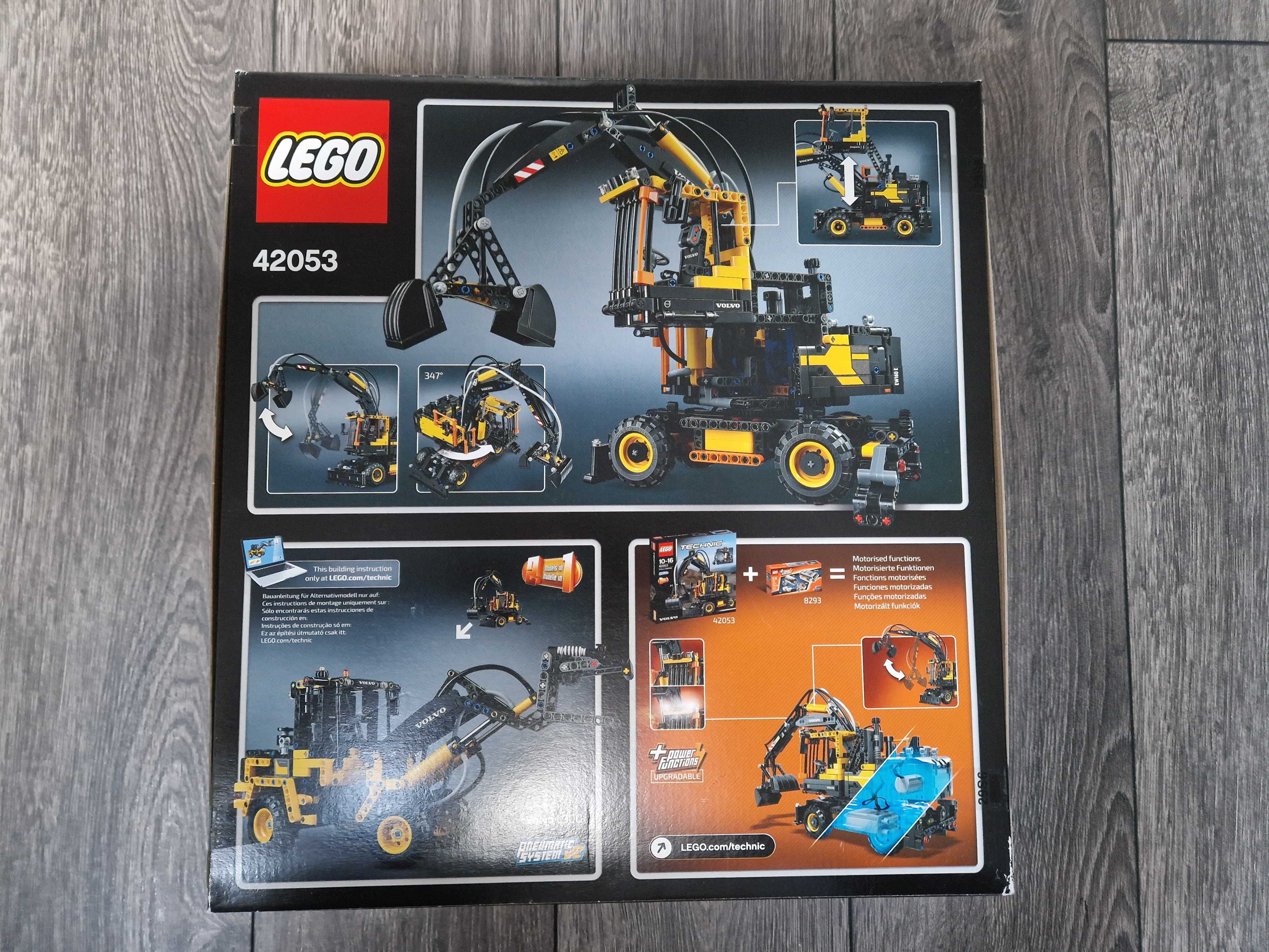 Nowy zestaw Lego Technic 42053 Koparka Volvo EW 160E/Ładowarka L30G.