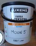 Farby Luxens: latexowa szara 2,5L + akrylowa biała 1L.