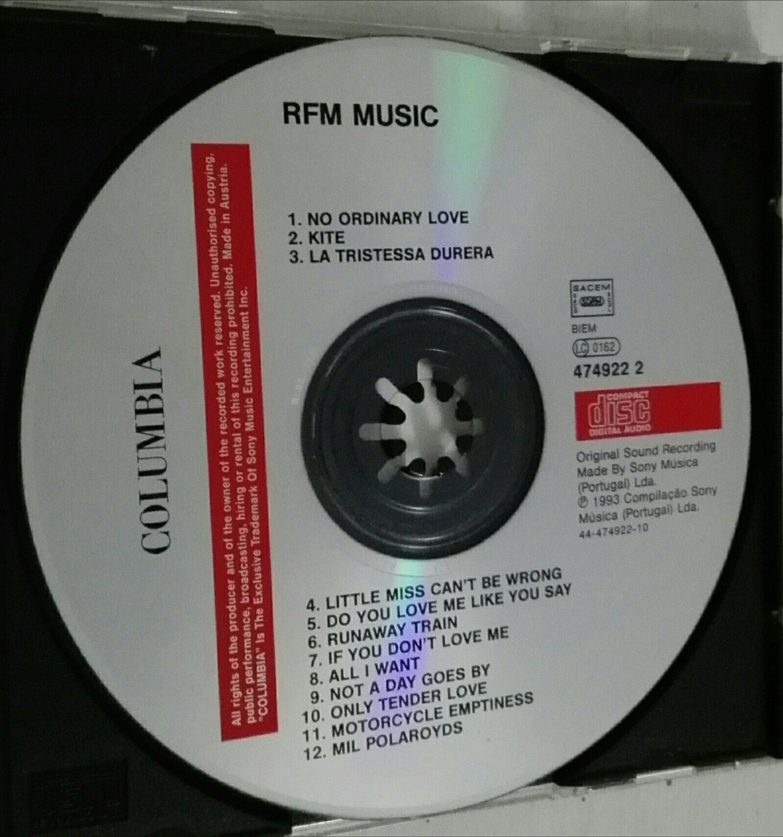 CD - RFM music - ano 1993 - portes incluídos
