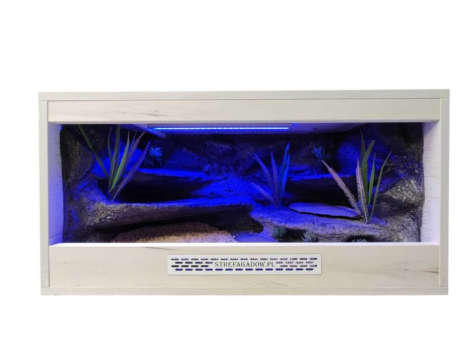 Terrarium pustynne nr755 80/40/40 dla gekona lamparciego DOSTĘPNE