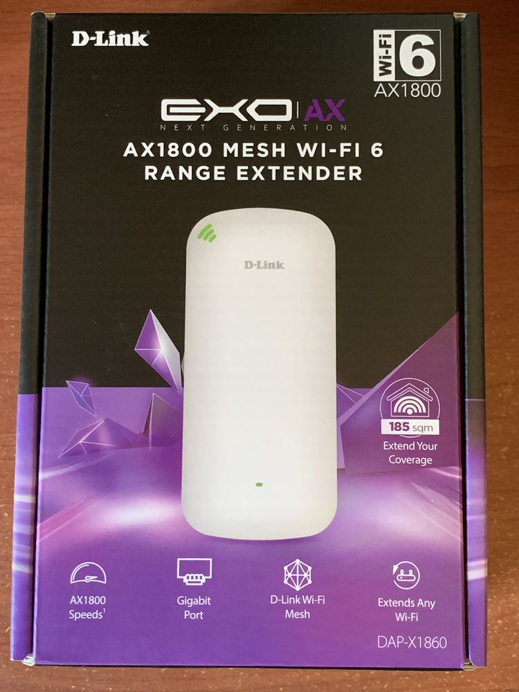 Range Extender D-LINK Wireless-AX 1800Mbit Gigabit Mesh Wi-Fi 6