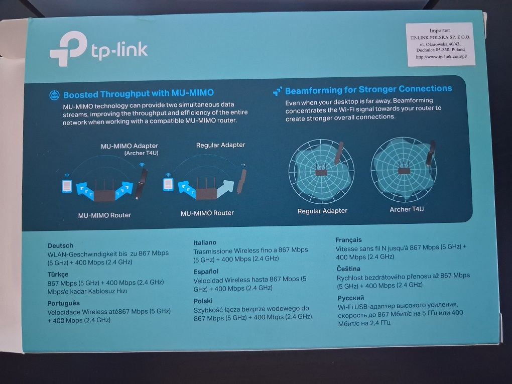 Karta sieciowa TP-Link AC1300 WiFi Dual Band