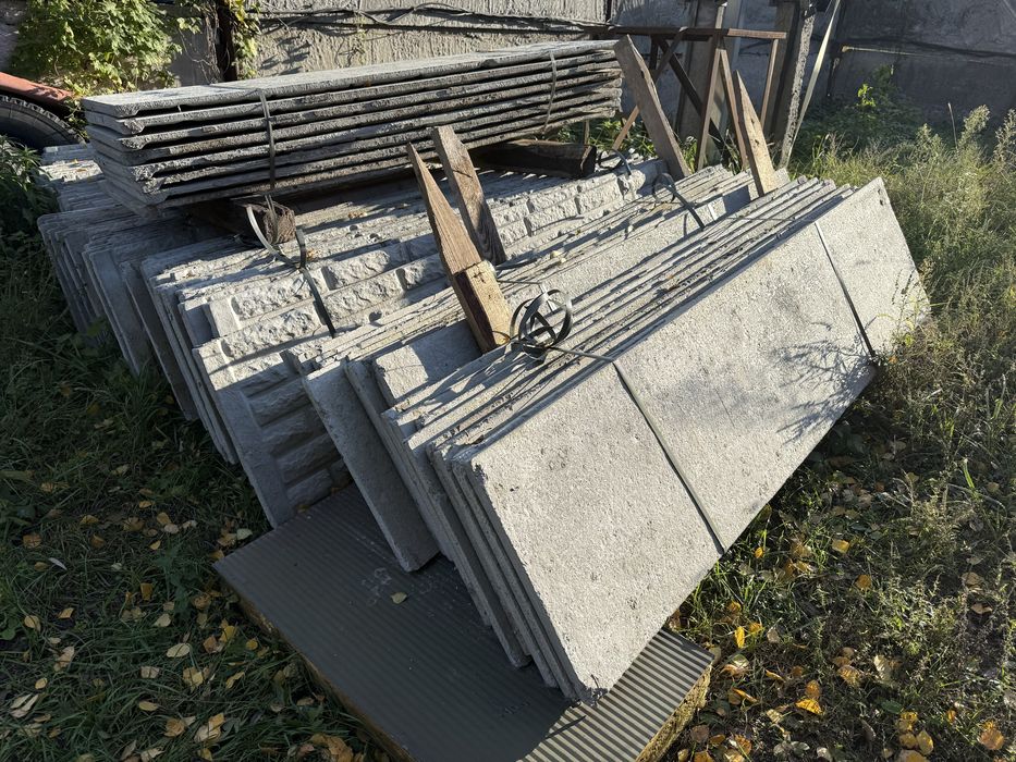 Бетонний забор єврозабор паркан