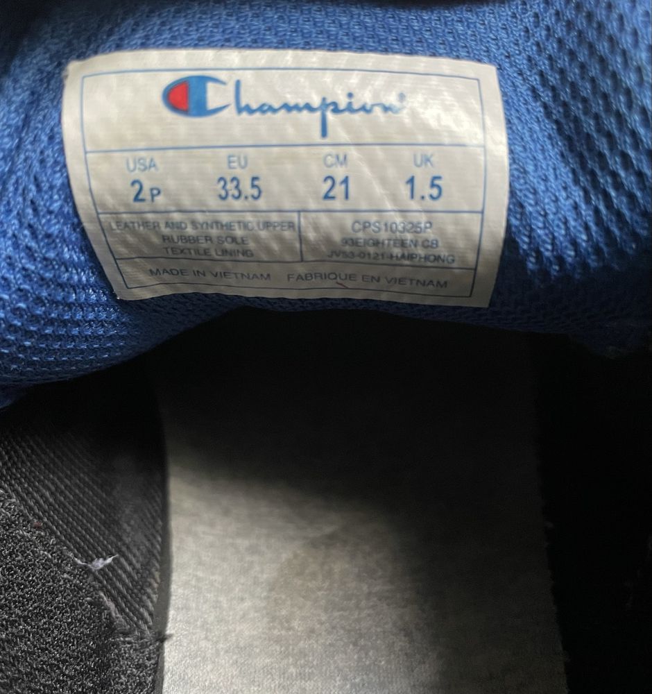 Кросівки Champion оригінал, розмір 33,5, устілка 21см
