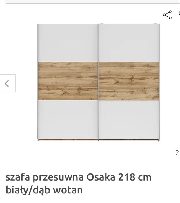 Szafa przesuwna, nowa
