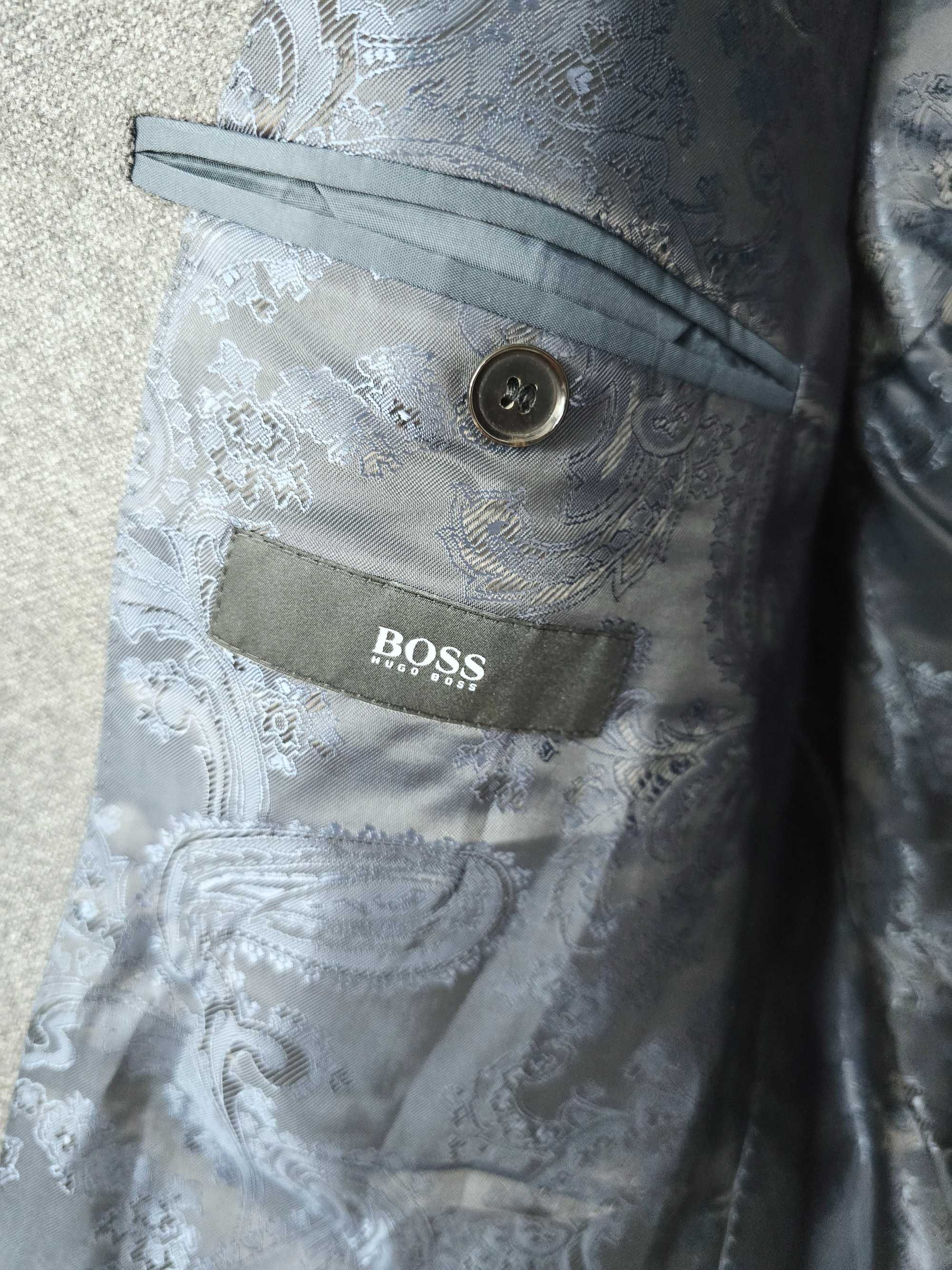 Marynarka Hugo Boss szara wełniana L zadbana