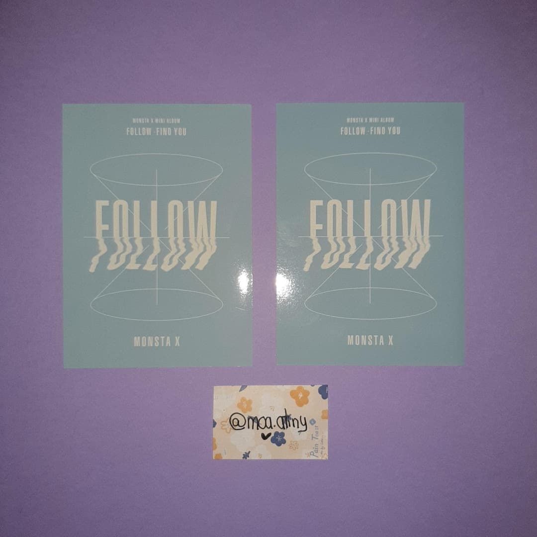 Monsta X Follow Postcards