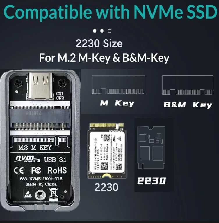 Кишеня Внешний диск M.2 SSD Nvme