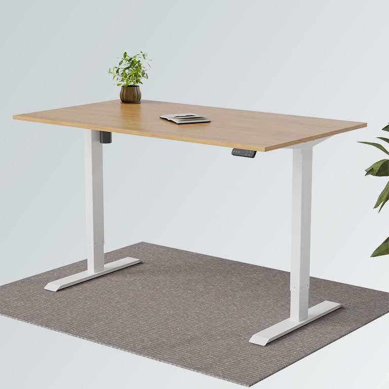 Biurko prostokątne FlyDesk 160 x 80 x 123 cm dąb halifax