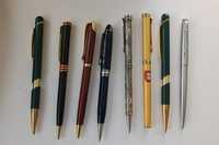 utensílios de escrita canetas e esferográficas